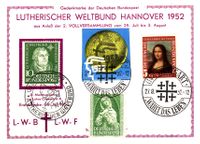 Lutherischen Weltbund, Hannover, Martin Luther, Michel-Katalog-Nummer 149, Luther Briefmarken