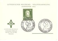 Lutherischen Weltbund, Hannover, Martin Luther, Michel-Katalog-Nummer 149, Luther Briefmarken