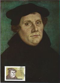 FINLAND 1967 &ndash; FDC 450 YEARS MARTIN LUTHER REFORM W 1 ST OF 40 MK POSTM HELSINKI SF NOV 4, 1967 RE1450 Jahre Reformation, Reformation, 04.11.1967, Finnland, FDC &quot;Martin Luther&quot;, Michel-Katalog-Nr.: 629, Luther Briefmarken, Helsinki, Mark Schlumberger