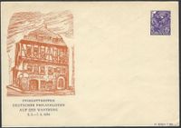 DDR 1954 Luther Haus Eisenach selt. GANZSACHE !!! Wartburg