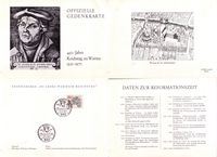 Martin Luther, Kaiser Karl V., Reichstag zu Worms, Luther Briefmarken