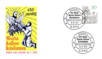 Martin Luther, Katechismus, Lucas Cranach, FDC, Erstagsbrief, Martin Luthers Katechismus, Michel 1016, Martin Luther, Luther Briefmarken