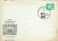 Sonderstempel Wittenberg, Lithokarte, Luther Stempel