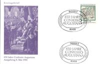 08.05.1980 BRD FDC, Confessio Augustina, 450 Jahre Confessio Augustana, EtSt Bonn, Michel-Nr. 1051, Heinz Schillinger, Martin Luther, Luther Briefmarken