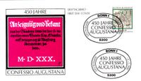 08.05.1980 BRD FDC Confessio Augustina 450 Jahre Confessio Augustana EtSt Bonn, Michel-Nr. 1051