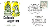 08.05.1980 BRD FDC, Confessio Augustina, 450 Jahre Confessio Augustana, EtSt Bonn, Michel-Nr. 1051, Heinz Schillinger, Martin Luther, Luther Briefmarken