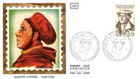 Frankreich 1983, 500 Jahre Martin Luther, 12.02.1983, Frankreich Michel-Katalog NR.: 2382, Jean Pheulpin, Martin Luther, Luther Briefmarke