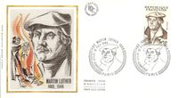 Frankreich 1983, 500 Jahre Martin Luther, 12.02.1983, Frankreich Michel-Katalog NR.: 2382, Jean Pheulpin, Martin Luther, Luther Briefmarke