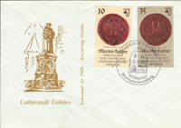 Junker J&ouml;rg, Luther Briefmarken, Martin Luther, DDR, Wittenberg