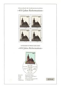 12.10.1989 &quot;450 Jahre Reformation im Kurf&uuml;rstentum Brandenburg&quot;