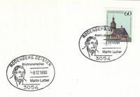 08.12.1990 Rodenberg - Deister Sonderstempel Luther