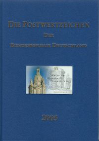 Michel-Katalog-Nummer: Bund 2491, Atelieredition 2005, Weihe der Dresdner Frauenkirche, Lutherdenkmal Dresden, Luther Briefmarken