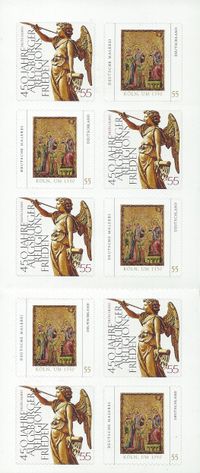 08.09.2005: BRD Markenheftchen** &quot;450 Jahre Augsburger Religionsfriede&quot; 10 x 0,55&euro;