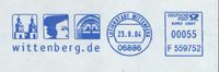 23.08.2004 Werbe- Maschnienstempel Lutherstadt Wittenberg