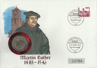 H. Detlefsen, Numinsbrief Wartburg Eisenach, Martin Luther, Junker J&ouml;rg, Luther Briefmarken