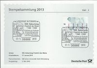 Lutherstadt Wittenberg, 550. Geburtstag Friedrich der Weise, 1463 - 1525 - Stempel-Nr. 26/ 501; Friedrich der Weise