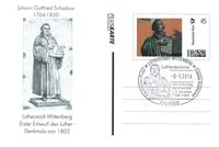 08.05.2014 Sonderstempel Lutherstadt Wittenberg - Lutherdenkmal von Johann Gottfried Schadow