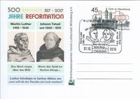 2016.10.31_BRD_Ganzsache Sonderstempel Wittenberg_ThemenJahr 2017_500_Thesenanschlag2