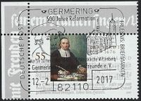 500 Jahre Reformation, Martin Luther, Luther Briefmarken, Germering Stempellnummer 02 005