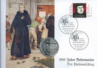 Gemeinschaftsausgabe, Reformator, Reformation, Martin Luther, Reformationsjubil&auml;ums, Michel-Katalognummer: 3300, Antonia Graschberger, M&uuml;nchen, Luther Briefmarken,