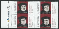 Antonia Graschberger, M&uuml;nchen, NL-Nummer: NL75-1611, Gemeinschaftsausgaben, Reformation / Martin Luther, Michel-Nummer: 4477, Luther Briefmarken, Luther Brasil, Luther Brasilien, Reformation Brasil, Reformation