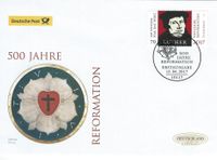 Gemeinschaftsausgabe, Reformator, Reformation, Martin Luther, Reformationsjubil&auml;ums, Michel-Katalognummer: 3300, Antonia Graschberger, M&uuml;nchen, Luther Briefmarken,