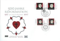 Gemeinschaftsausgabe, Reformator, Reformation, Martin Luther, Reformationsjubil&auml;ums, Michel-Katalognummer: 3300, Antonia Graschberger, M&uuml;nchen, Luther Briefmarken,