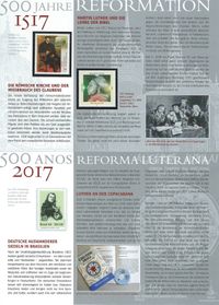 Gemeinschaftsausgabe, Reformator, Reformation, Martin Luther, Reformationsjubil&auml;ums, Michel-Katalognummer: 3300, Antonia Graschberger, M&uuml;nchen, Luther Briefmarken,