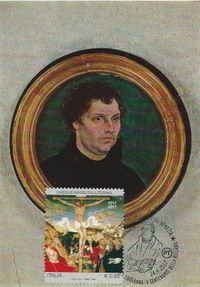 Michel-Nr.: 3975, Italien, Italien &#039;500 J. Reformation, Cranach u. Luther&#039; / Italy &#039;500th ann. of Reformation, Cranach &amp; Luther&#039; VP/PP 2017 , Luther Briefmarken