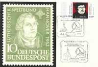 01.05.2017 Leutkirchen im Allg&auml;u Stempellnummer 07 084, Luther Briefmarken, 500 Jahre Reformation