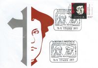 Luther Briefmarken, 500 JAHRE REFORMATION, Johannes Bugenhagen, Martin Luther, Stempelnummer: 20/302&quot;500 Jahre Reformation - Luther&quot;, Greifswald, Reformation, Martin Luther, Luther Briefmarken