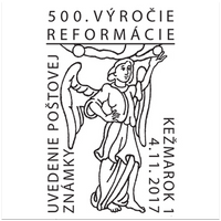 Uvedenie po&scaron;tovej zn&aacute;mky: 500 rokov reform&aacute;cie