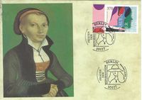 Susann Stefanizen, Berlin, Ministerkarte, Frauen der Reformation, Martin Luther Briefmarken, Martin Luther, Luther Briefmarken, Reformation