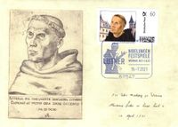 Stempel-Nr. 15/055, Nibelungenfestspiele Worms, Sonderstempel Nibelungenfestspiele, Worms 1521, Worms 2021, Sonderstempelplatte Worms Luther, Luther Briefmarken, Martin Luther King, G&ouml;bbels, Luthers Schatten