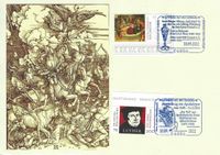 D&uuml;rer- &amp; Luther-Philatelisten e. V., Ausstellung zur Apokalypse, D&uuml;rer, Cranach, Haus Lucas Cranach d. J., Cranach Haus, Lutherstadt Wit10.09.2022, Stempel-Nr 17-099, DEUTSCHE POST PHILATELIE, BSV Lutherstadt Wittenberg, Cranach-Stiftung, Apokalypse