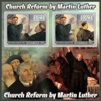 Mo&ccedil;ambique, Mosambik, Agenturbriefmarken, Martin Luther, Reformation, Afrika Luther Briefmarken