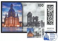 Michel-Nummer: 3785; Serie &quot;Zeitreise Deutschland&quot; , Dreden Fauenkirche, Luther-Denkmal Dresden, Luther Briefmarken, Lutherdenkm&auml;ler