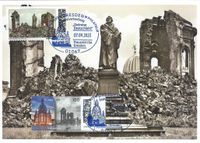 Michel-Nummer: 3785; Serie &quot;Zeitreise Deutschland&quot; , Dreden Fauenkirche, Luther-Denkmal Dresden, Luther Briefmarken, Lutherdenkm&auml;ler