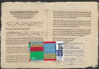 06886 LUTHERSTADT WITTENBERG, 01.06.2024, RECHTECKSTEMPEL, Motiv: Notenzeile aus dem Gesangbuch von Johannes Walter 1524 Sonderstempelnummer: 10/057, Lutherbriefmarken, Luther Briefmarken