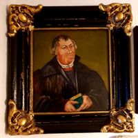 Martin Luther, &Ouml;l auf Leinwand, Luther Portait