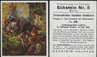 Gefangennahme Luthers, Th&uuml;ringer Wald, Sammelbilder Eckstein, Zigaretten, Luther, Das Zeitalter der Reformation,