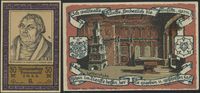 Notgeld Wittenberg, Luther Notgeld, Notgeldscheine Wittenberg, Luther Briefmarken