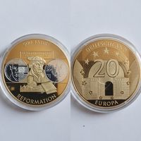 Erstabschlag zu der 20 Euro M&uuml;nze 2017, &quot;500 Jahre Reformation&quot;. Durchmesser: 40 mm