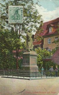 Luther-Denkmal Erfurt, Lutherdenkmal Erfurt, Martin Luther Erfurt, Denkmal Luther; Postkarte Lutherdenkmal, Lutherdenkmal, Luther Briefmarken, Martin Luther, Luther-Denkm&auml;ler, Lutherdenkm&auml;ler, Martin Luther Denkmal