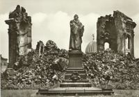 Luther-Denkmal Dresden vor der Frauenkirche, Postkarte Lutherdenkmal, Lutherdenkmal, Luther Briefmarken, Martin Luther, Luther-Denkm&auml;ler, Lutherdenkm&auml;ler, Martin Luther Denkmal