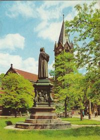 Luther-Denkmal Eisenach, Lutherdenkmal Eisenach, Luther Briefmarken, Martin Luther