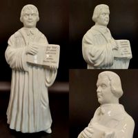 Martin Luther Skulptur, K&auml;mmer Porzellan, Luther Figur, Luther Statue