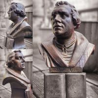 Martin Luther B&uuml;ste; Luther B&uuml;ste, Luther Bust, Luther Briefmarken