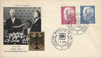 01.07.1964 Berlin FDC -Bundespr&auml;sident Heinrich L&uuml;bke Michel-Nr. 234-235 -2h-