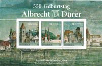 Dieser Block erschien im Rahmen der Serie &quot;Meine Marke&quot;., D&uuml;rer-Motiv aus &Ouml;sterreich, Albrecht D&uuml;rer , Luther Briefmarken